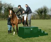 ADAPTIVE AIDS: MOUNTING BLOCKS PORTABLE What they Do; Assist riders to