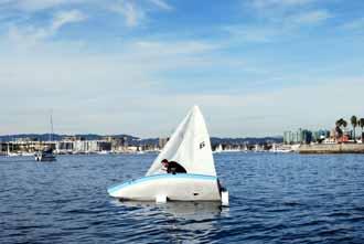 Dry Capsize Recovery: Walkover Due to the relatively small width of the boat a dry capsize recovery is easily