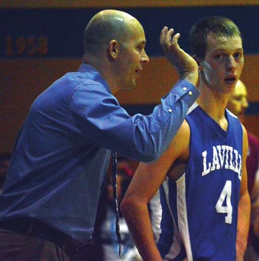 Berger sets LaVille scoring record LaVille s boys basketball squad listens to head coach Michael Edison s instruction