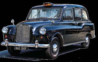 Penanda aras perkhidmatan Teksi London atau 'Black Cab' Majoriti 20,000 teksi berlesen dimiliki dan dipandu oleh individu Individu dan syarikat boleh menjadi (taxi proprieror) dan dibenarkan untuk