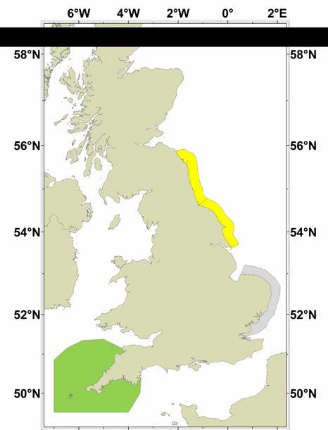 Central N Sea South N Sea Celtic Sea West Channel East English Channel Figure 4: Status of UK