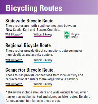 Bike Lanes at Intersections with Right Turn-Only Lanes Position Statement January 2, 2011 Summary: Throughout the state, DelDOT has identified a system of bicycle routes, as illustrated in Figure 1