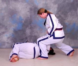 including front kick side kick, front kick kick etc. crescent kick, jump roundhouse inside/outside Spinning roundhouse kick and combinations thereof.