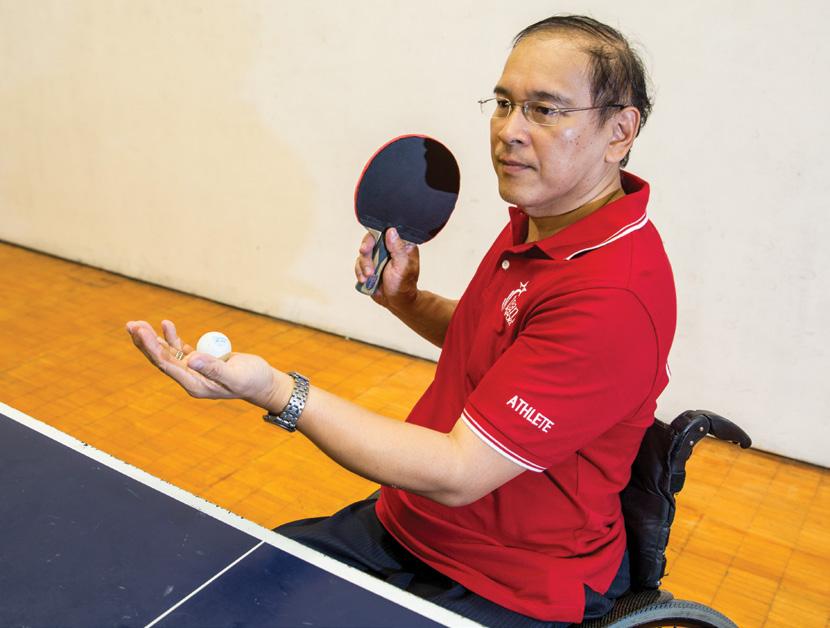 Soh Yew Lin Eugene DOB: 19/6/1963 HEIGHT: 164 cm WEIGHT: 69 kg I was humbled when I saw other players with more severe disability can play better than me.