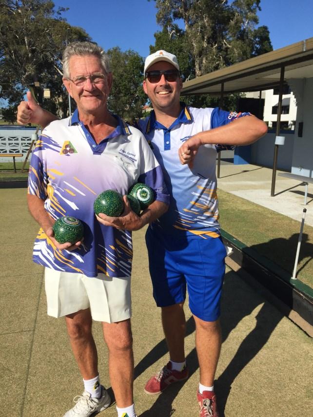 A great game of bowls and congratulations to both men for reaching the finals.