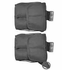 24 BD BUOYANCY COMPENSATOR USER'S MANUAL Loading Soft Weight Into the Weight Pouches Aqua Lung recommends block weights be used in the weight pouches for the best fit and ease of insertion.