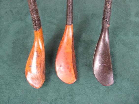 . Sale @ $3,750 9. McEwan, long - spoon, dark finish, hooked face, circa 1870, the shaft and grip appear to be original, vg condition Sale @ $3,250 Photo #3858, Lots #7 9 Photo #3859, Lots #10-12 10.