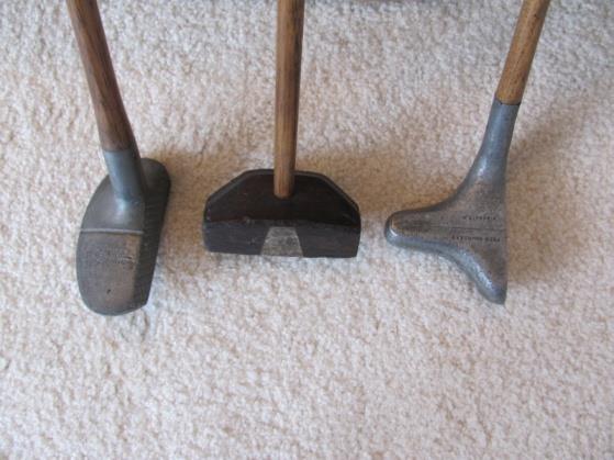 34. Henry C. Lee, Schenectady Putter, Pat. March 27 th, 1903, stamping on the back of the cast alum head, up-right lie, with original circa 1900 s shaft and grip circa 1900 s. Sale price @ $225 35.