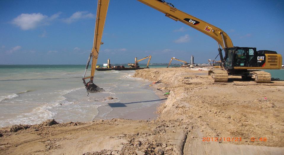 Shoreline Protection The southeasterly winds proved to be challenging during the