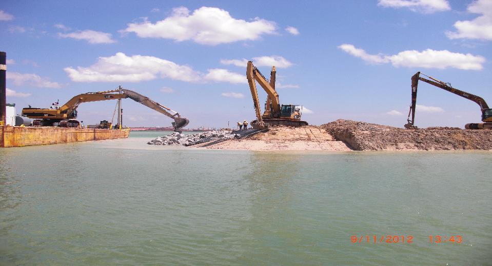 Shoreline Protection Through the combined efforts of personnel and equipment from