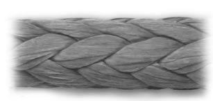 Open the strands of the rope by compressing the rope length-wise (e.) and look for powdered fiber and abrasion - this is a sign of internal wear of the rope.