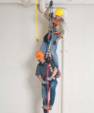 SELF-RESCUE AFTER A FALL The problem with fall protection equipment is that it only stops the fall. Getting down is another matter and a 3M and DEUS 3000 Series device can help.