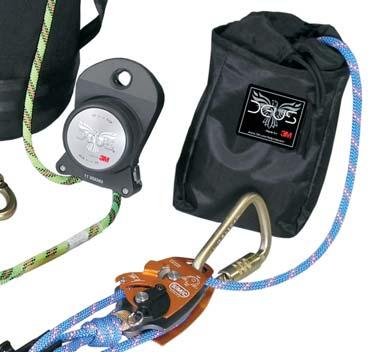 Packed in its own bag, the RTU includes a set of pulleys with 4:1 mechanical advantage,