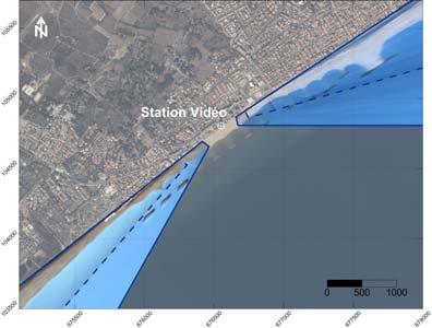 8 Mega pixels, fixed optics), was installed on a top of a 47m high building. The Valras station configuration aims to remotely monitor the shoreline over a 4 km radius.