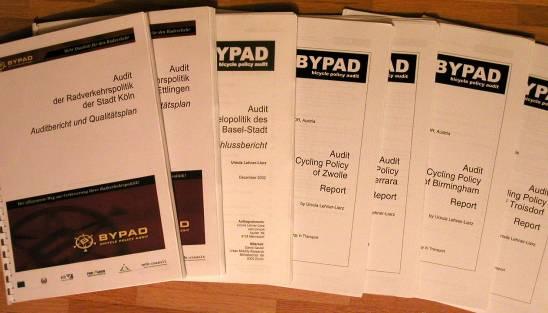 2 BYPAD audit report and quality plan Inventory of the cycling policy so far Documentation of the audit per question