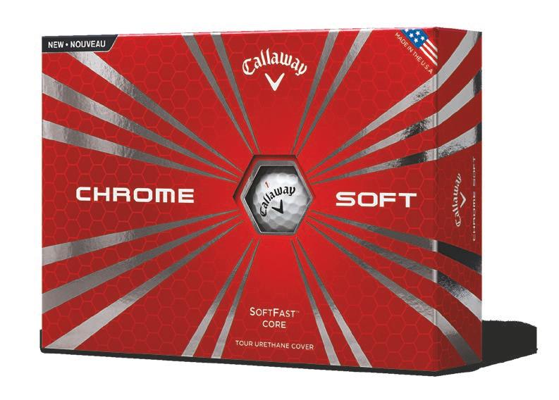 CALLAWAY GOLF BALLS NEW CHROME SOFT SUPERHOT 55 THE BALL THAT CHANGED THE BALL Chrome Soft is the only ball that has the proprietary SoftFast Core with low compression and a