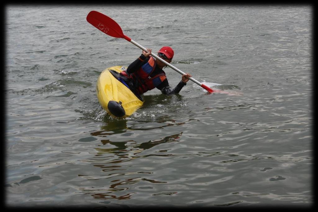 2.1 Skill refinement of High Support Recovery Another term used: High Brace support The skill refinement of high support recovery allows the kayaker to regain balance with the support from the