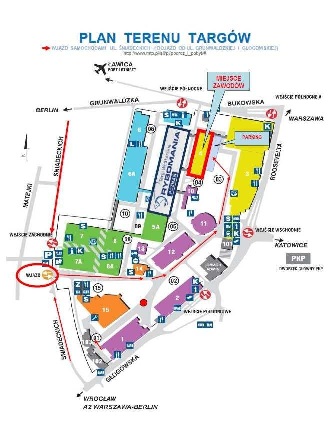 Map of the Fair Poznań The Competition