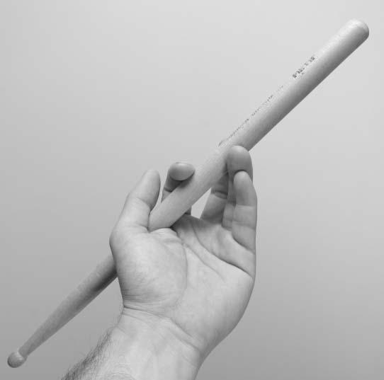 SECTION FIVE TECHNIQUES FOR SOUNDS & SHOW 93. Curl the fingers into their normal traditional grip playing positions, and you are ready to play the backstick notes.
