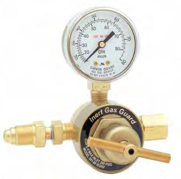 Inert Gas Guard Regulators are tamper-proof and can be set to deliver the precise amount of flow for the operation, eliminating the needless waste of shielding gas.