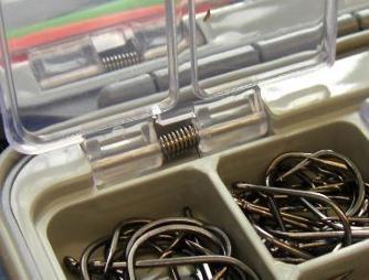 The 100 hooks come in our new water tight compartment box, complete with dozens of
