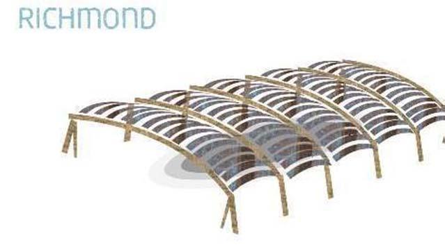 Richmond Olympic Oval Targeting LEED Gold Pine beetle roof Rainwater reuse