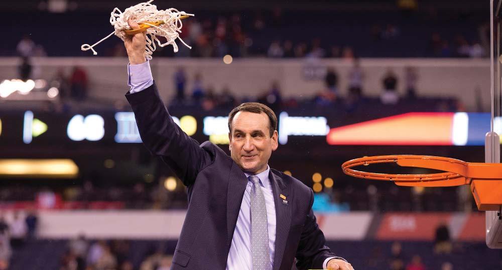 COACH K HEAD COACH 38th SEASON AT DUKE ARMY 69» COACH K BY RECORD» COACH K BY THE NUMBERS» COACH K AMONG THE ELITE Overall record 1,072-330 (.764) Record at Duke 999-271 (.