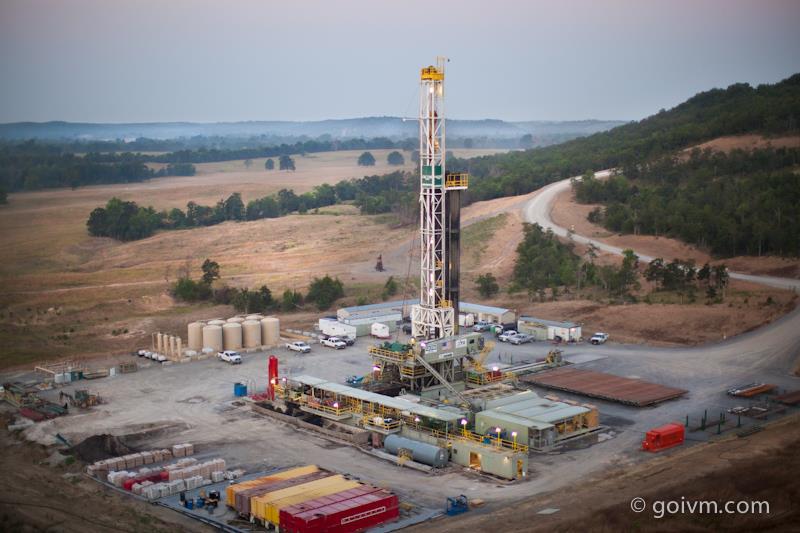 Woodford Development in SE Oklahoma: 4 Wells Were Drilled, The Rig Was Released, The Wells Were Completed and Put To Sales. The Rig Moved Back In and Drilled 4 Additional Wells.