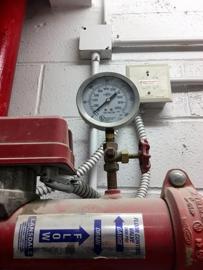 2. REPEAT OBSERVATION FROM MARCH 3, 2017 REPORT Standpipe Discharged / Automatic Sprinkler System off line. Observation: Gauge shows ZERO pressure on north standpipe / sprinkler gauge.