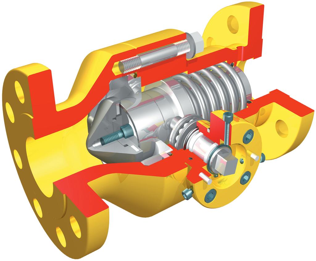 Operation BM5 series slam-shut valve is essentially made of an axial flow valve and a pilot allowing to keep the valve open.