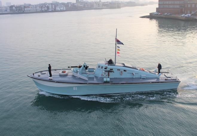 Based at HMS Hornet, Portsmouth, Motor Gunboat (MGB) 81 took part in the D-day landings, acting as one of the lead boats for the British and Canadian troops, on the approaches to Sword beach.