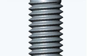 FDS screw design Head with recess inside / outside Usable thread length Thread forming part