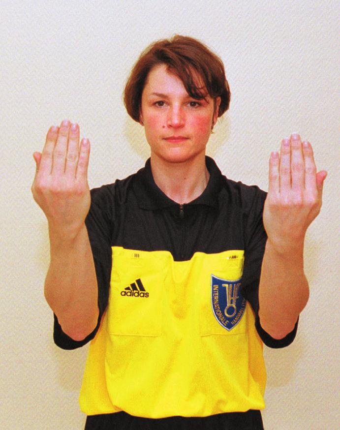 Hand Signals 17 Permission for two persons who are «entitled to participate» to enter the court during time-out