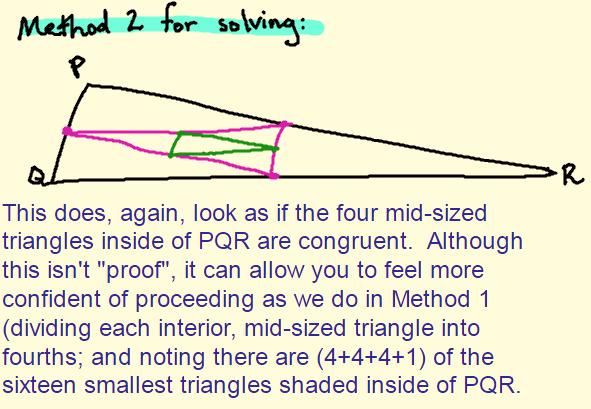 and C are the midpoints of the sides of PQR,