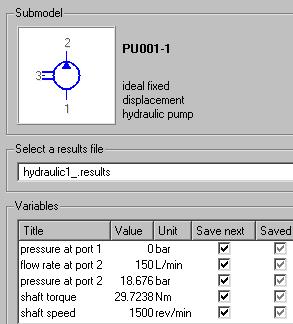 Figure 1.7: The Variable List for PU001. Note that you can use the Replay facility to give you a global picture of the results. Figure 1.