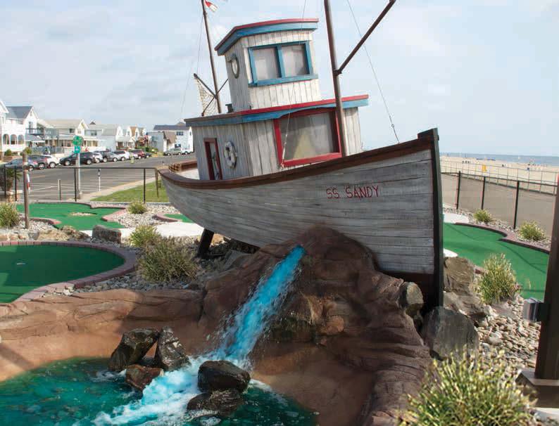 Themed Courses Whether it s a prehistoric world full of dinosaurs or a deserted island with shipwrecks and jungle creatures, Harris builds themed courses that give resort-area owners the edge over