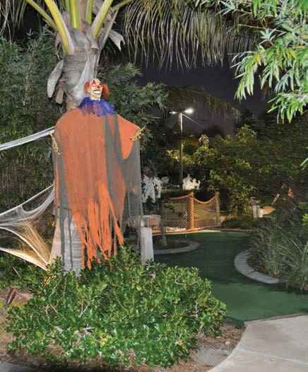 Changeable Themed Courses A full-size sailing vessel at Shipwreck Island Mini Golf creates strong curb appeal and boosts profits at the seaside course.
