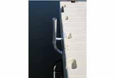 Umbrella Bracket MA-UB This bracket requires one EZ Dock hardware connector or can be mounted on a wood or metal dock using a flat mounting plate with standard lag or throughbolts/nuts.