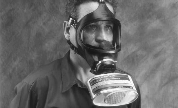 GAS MASKS 05-00-01 FEATURES Full-facepiece respiratory protection against certain gases, vapors and particulate matter. Four types available to meet specific exposure conditions.