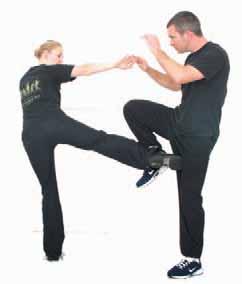 The other method is where you turn your leg out so that it s at a sharp angle to your body.