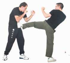 Initially, concentrate on making it a heavy kick, with all your body behind it. This is a strange kick in that the more you interfere the less powerful the kick is.