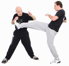 Simply twist your hips and side step a little as you twist. Don t do too much, as the intention is to be close enough so you can deliver your punch rapidly.