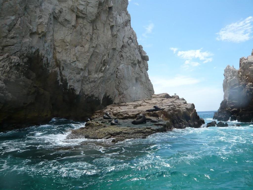 It is incredibly beauiful paddling around the cliffs to Punta