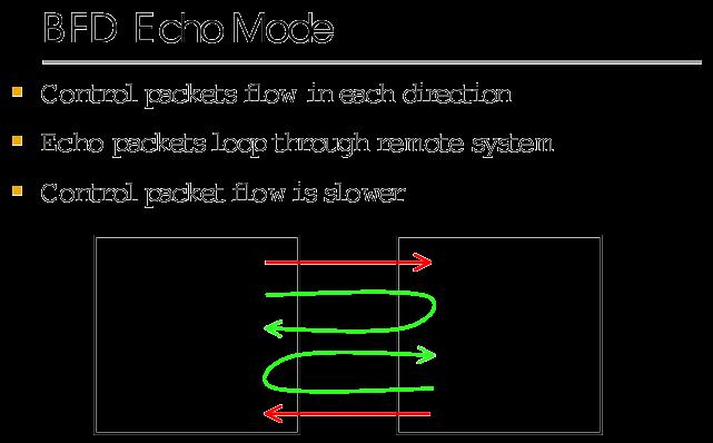 One-arm-echo vs Echo Unlike standard echo mode.