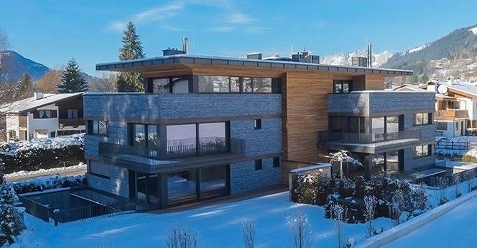 The Tyrol Apartment 2-bedroom, 2-bathroom apartment Stunning modern Alpine design Located in one of Kitzbuhel s most desireable areas A short drive to the ski pistes and Kitzbuhel centre 170km of