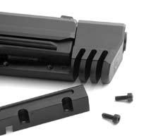 attached. Mounting and Removing the counter weight (USP MATCH ONLY) The counter weight should be mounted and removed with the pistol slide in the closed position.