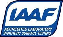 The manufacturer or supplier holding a valid IAAF Product Certificate may use the below IAAF Certification Logo (no other IAAF logo may be used) and market an IAAF Certified Product as Certified by