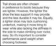 Also look for a deep heel breast (the step between the heel and midfoot area of the sole unit) as this is