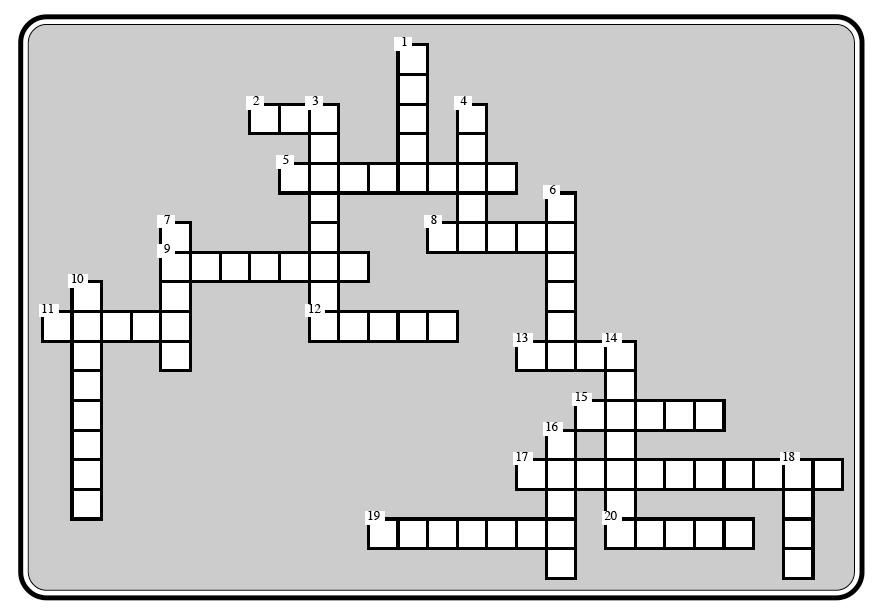 Name: Date: Physical Education 2 Crossword Across: 2. Acronym for badminton federation founded in 1934 5. Done with a flicking motion 8. This is always an underhand shot 9.
