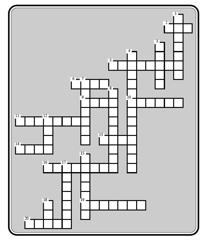 Name: Date: Physical Education 4 Crossword Across: 2. Height in feet of the basket above the floor 5. A professional game is made up of four of these 6.